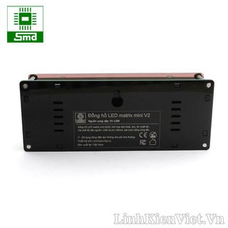 Đồng hồ Led để bàn Matrix Mini V2 (Màu xanh lá - đỏ)