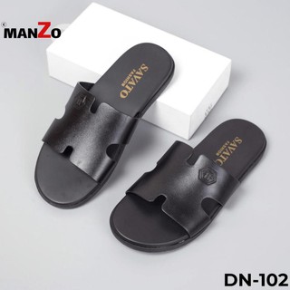 [DA THẬT] Dép nam da bò cao cấp - Manzo 102