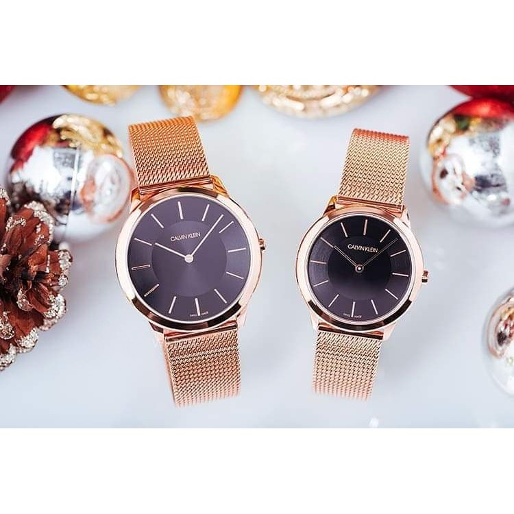 Đồng hồ đôi chính hãng Calvin Klein K3M2T621 - K3M2262Y - Máy Quartz pin - Mặt kính khoáng