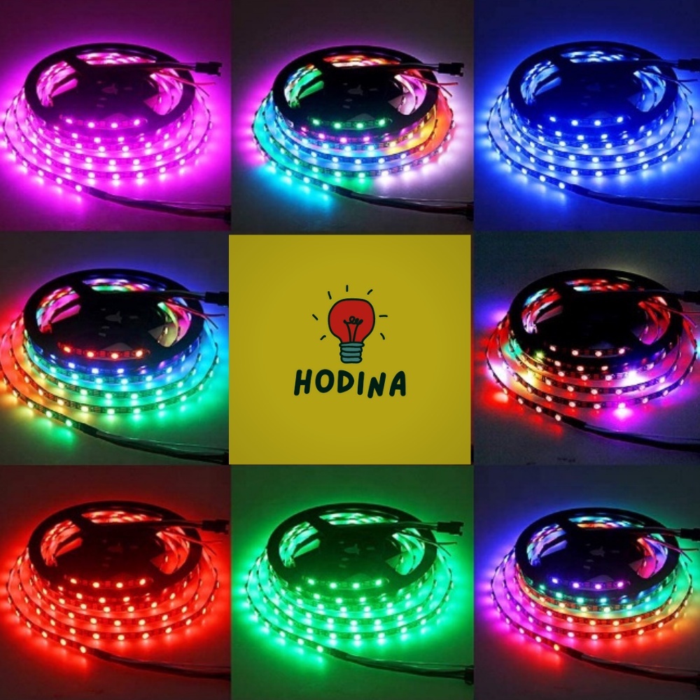 Bộ dây Led RGB 5050 Chạy đuổi Rainbow 12v DÙNG CHO TIKTOK - Có phủ Epoxy chống nước IP65 và KEO 2 MẶT