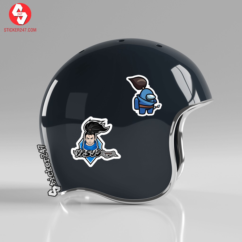 Sticker Game Yasuo Liên Minh Huyền Thoại 𝑭𝒓𝒆𝒆𝒔𝒉𝒊𝒑 chống nước hình dán xe, vali, đàn, laptop, điện thoại