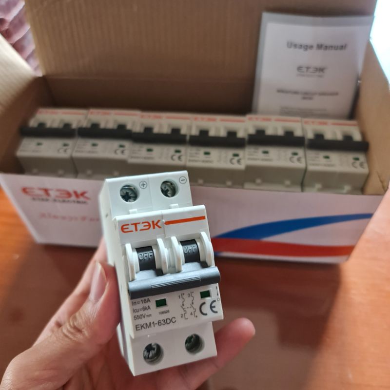 CB DC 500VDC chuyên dụng Solar ETEK 16A