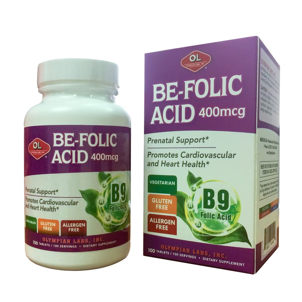 Be Folic Acid - Bổ Sung Axit Folic Sắt cho bà bầu