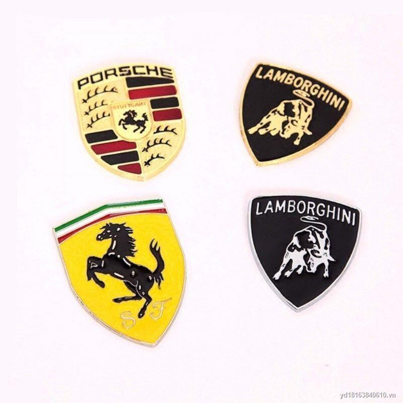 Huy Hiệu Xe Hơi Logo Xe Lamborghini Ferrari Porsche