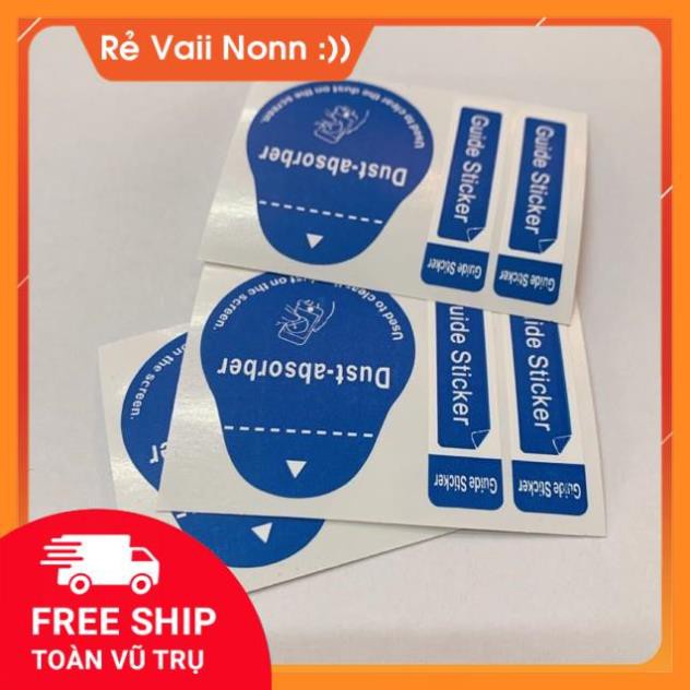 (cọc 100 miếng) Tấm hít bụi khi dán kính cường lực điện thoại Tặng lau 1-2
