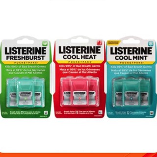 Vỉ 3 hộp film ngậm thơm miệng Listerine Freshburst 72 miếng (24 miếng/ hộp)