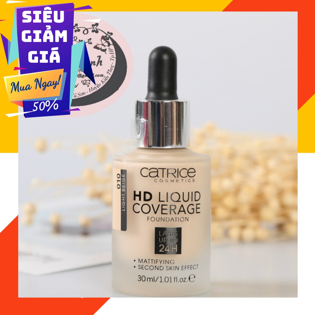 Kem nền CATRICE HD LIQUID COVERAGE FOUNDATION tone 010