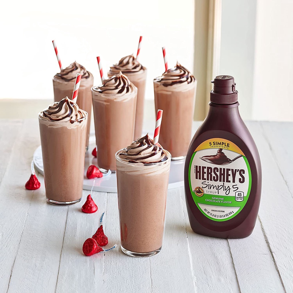 Sốt Socola Siro Hershey's Syrup Chocolate Hàng Mỹ Chai Siêu To Khổng Lồ 1.36kg Nguyên Liệu Pha Chế