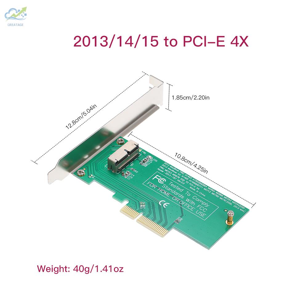 Card Chuyển Đổi Pci-E Ssd Cho Macbook Air And Pro Retina 2013 2014 2015 Hdd Express X4