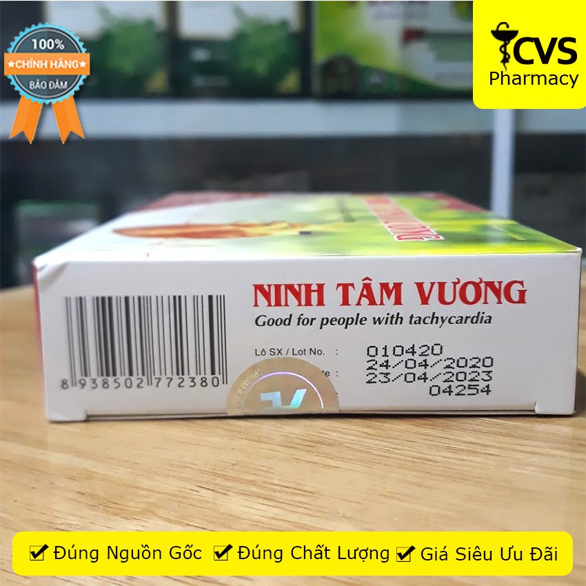 Ninh Tâm Vương - Viên uống cho người rối loạn nhịp tim  30 Viên - cvspharmacy