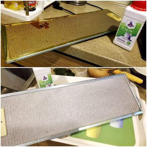 Nước tẩy dầu mỡ két lâu ngày SABO-M, Vệ sinh bếp gas, lưới hút mùi, xoong nồi, tường nhà bếp, combo 2 chai