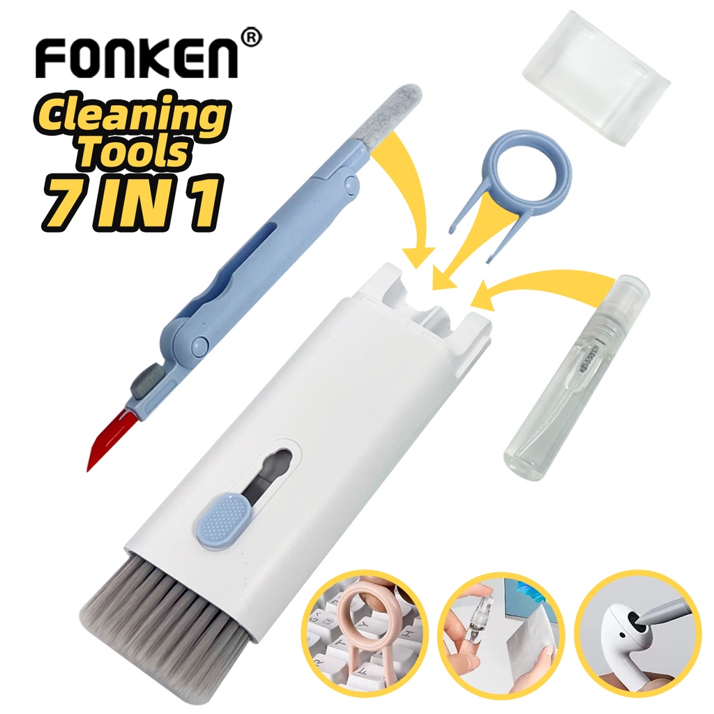 Bộ dụng cụ vệ sinh bàn phím máy tính Fonken 7 trong 1 tiện lợi