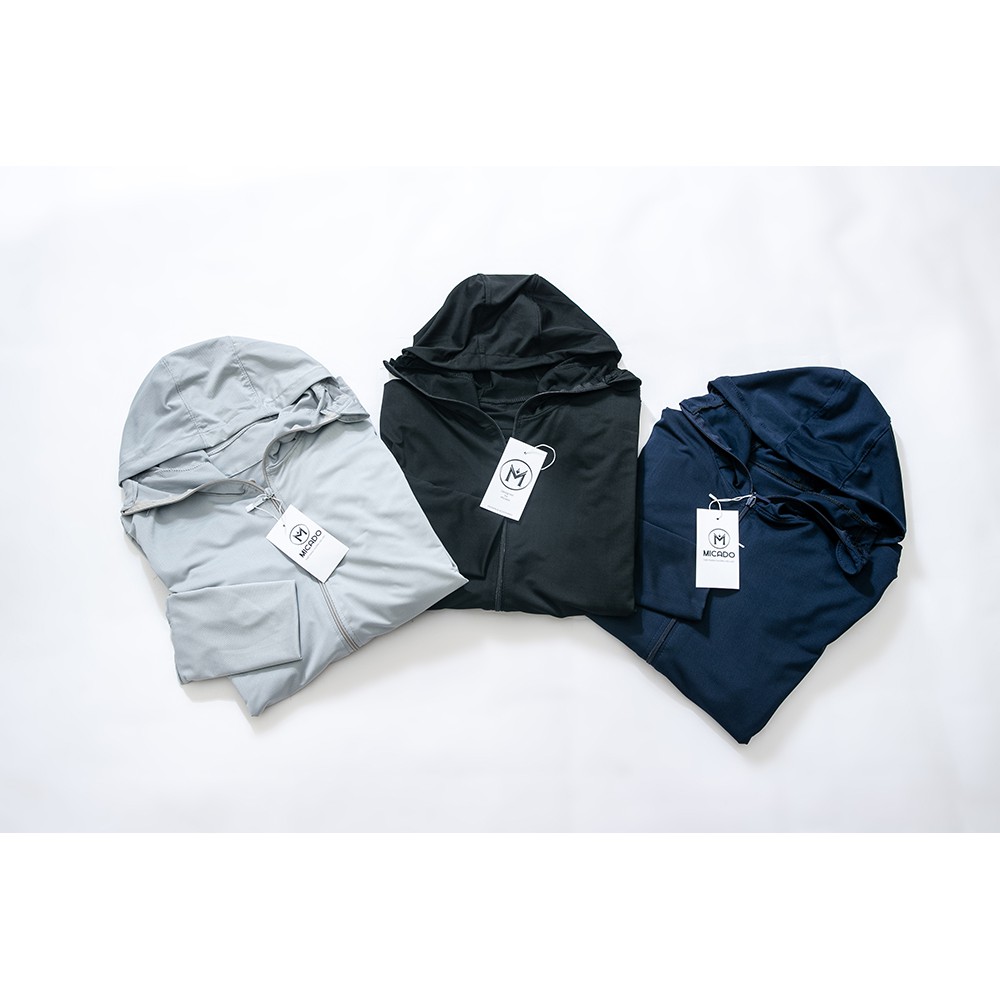 Áo khoác chống nắng nam thông hơi vân sọc vải kim cương cao cấp chống tia UV đạt chuẩn UPF 50+ Micado | BigBuy360 - bigbuy360.vn