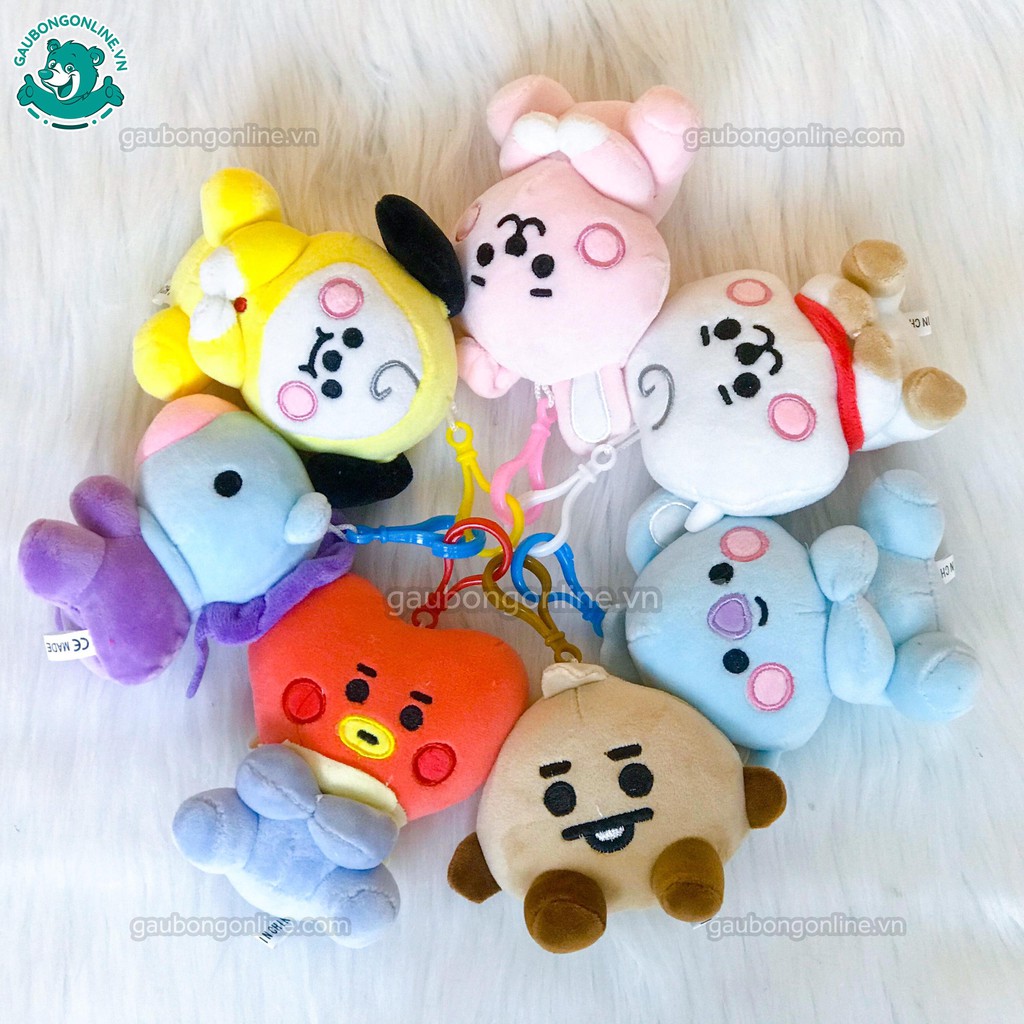 Móc Khóa Gấu Bông BTS Siêu Cute, Dễ Thương