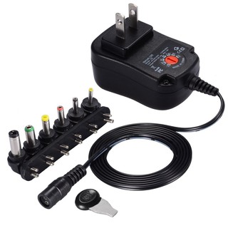 Dây nguồn 12W 3v 4.5v 6v 7.5v 9v 12v AC/DC + phụ kiện đi kèm chuyên dụng