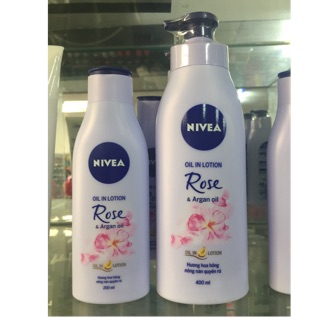Sữa dưỡng thể hương hoa hồng nivea 200ml, 400ml