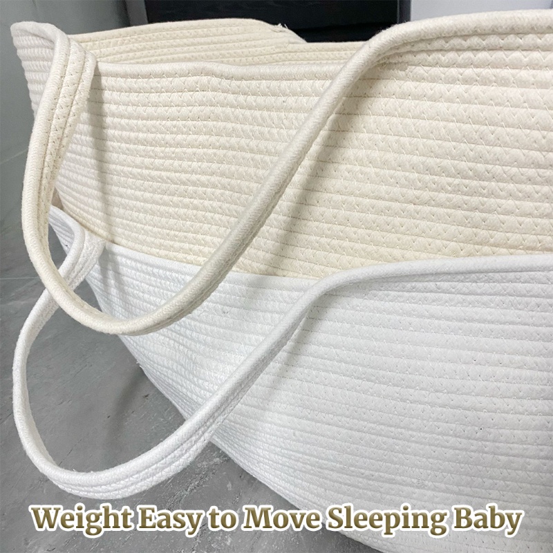 Túi Ngủ Bằng Dây Cotton Bện Cho Bé Sơ Sinh Cr