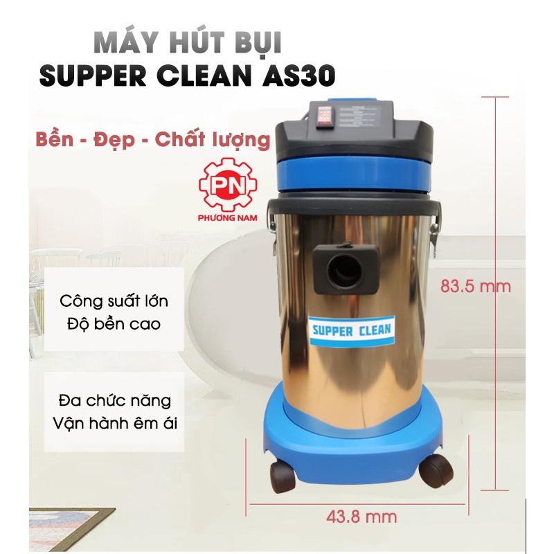 Máy hút bụi nước công nghiệp Supper Clean AS30
