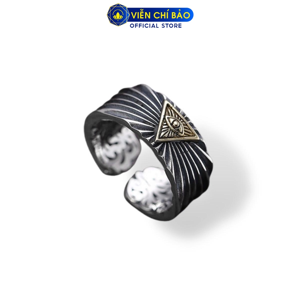 Nhẫn bạc nam Thiên Nhãn chất liệu bạc Thái 925 thời trang phụ kiện trang sức Viễn Chí Bảo N101142