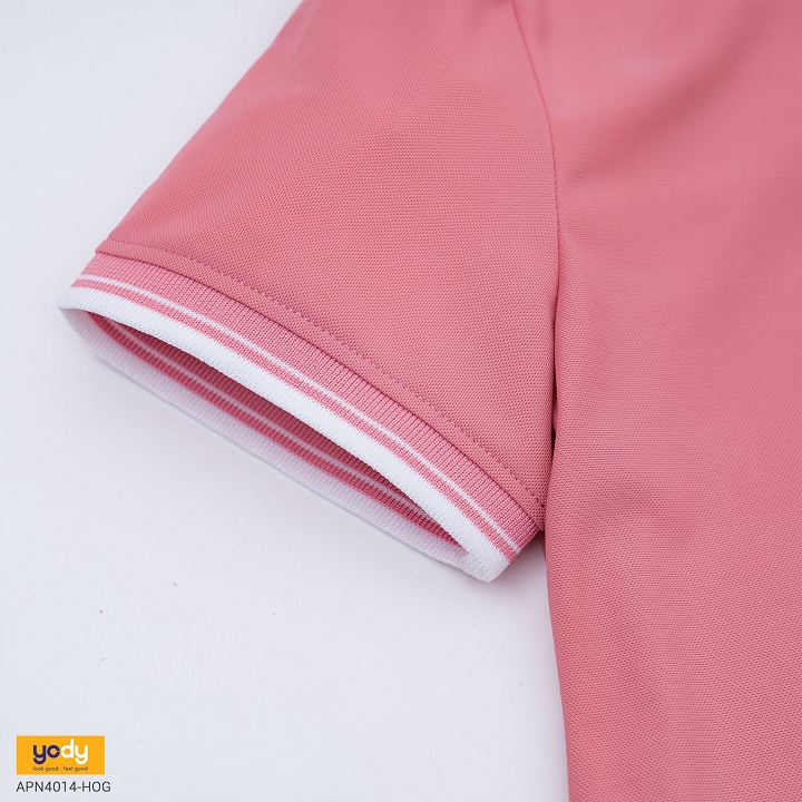 Áo Thun Có Cổ nữ YODY, Áo Phông Polo airy cool bo kẻ mềm mịn khô nhanh APN4014 | BigBuy360 - bigbuy360.vn