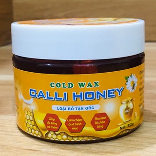 Sáp wax lông triệt tẩy lông nách bikini vùng kín vĩnh viễn was lông an lành Calli Honey tặng 50 giấy và 2 que wax - WCH