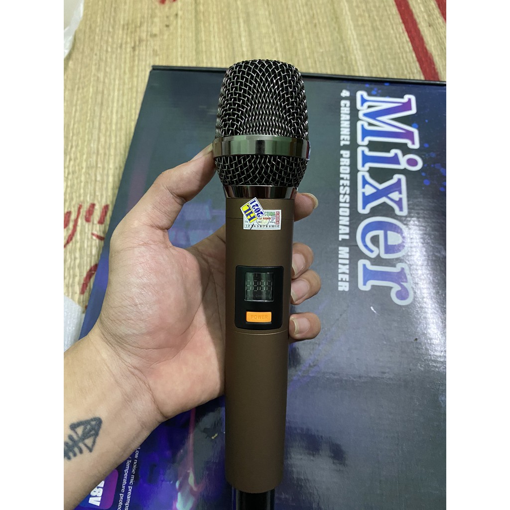 Mixer G4 Yamaha Blutooth ☀️ FREE SHIP ☀️ Mixer Chuyên Karaoke, Livestream, Thu Âm Cao Cấp- Tặng Kèm 2 Micro Không Dây