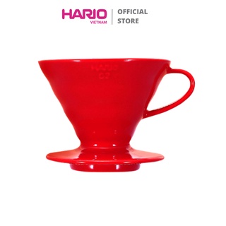 Phễu sứ pha cà phê HARIO V60 Coffee Dripper 02 Ceramic / Red VDC-02R (Size 02, Đỏ)