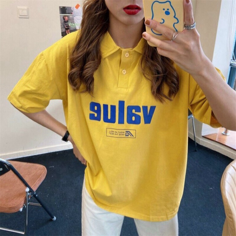 Áo Thun Unisex, Áo Polo Nam Nữ VALUE Freesizekg  40kg - 55kg | BigBuy360 - bigbuy360.vn