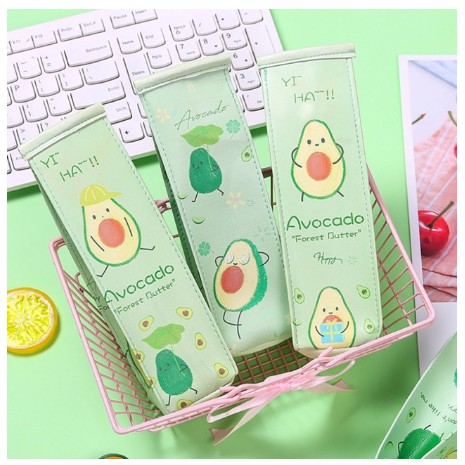 Bóp viết hình hộp sữa hình trái bơ da PU