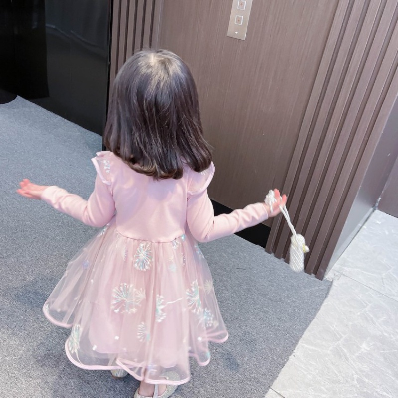 Đầm ren công chúa dễ thương cho bé gái 1-5 tuổi