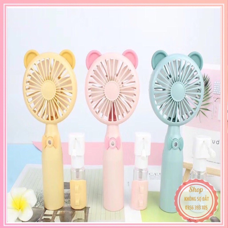 Quạt Phun Sương Mini Hình kute dễ thương Sạc Điện