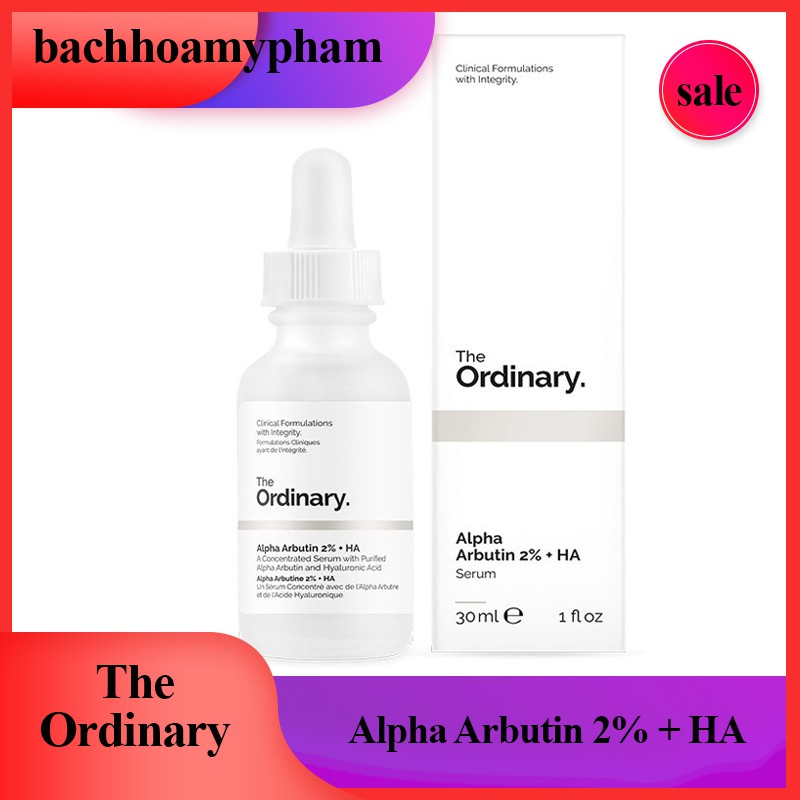 Serum dưỡng trắng The Ordinary Alpha Arbutin 2% + HA