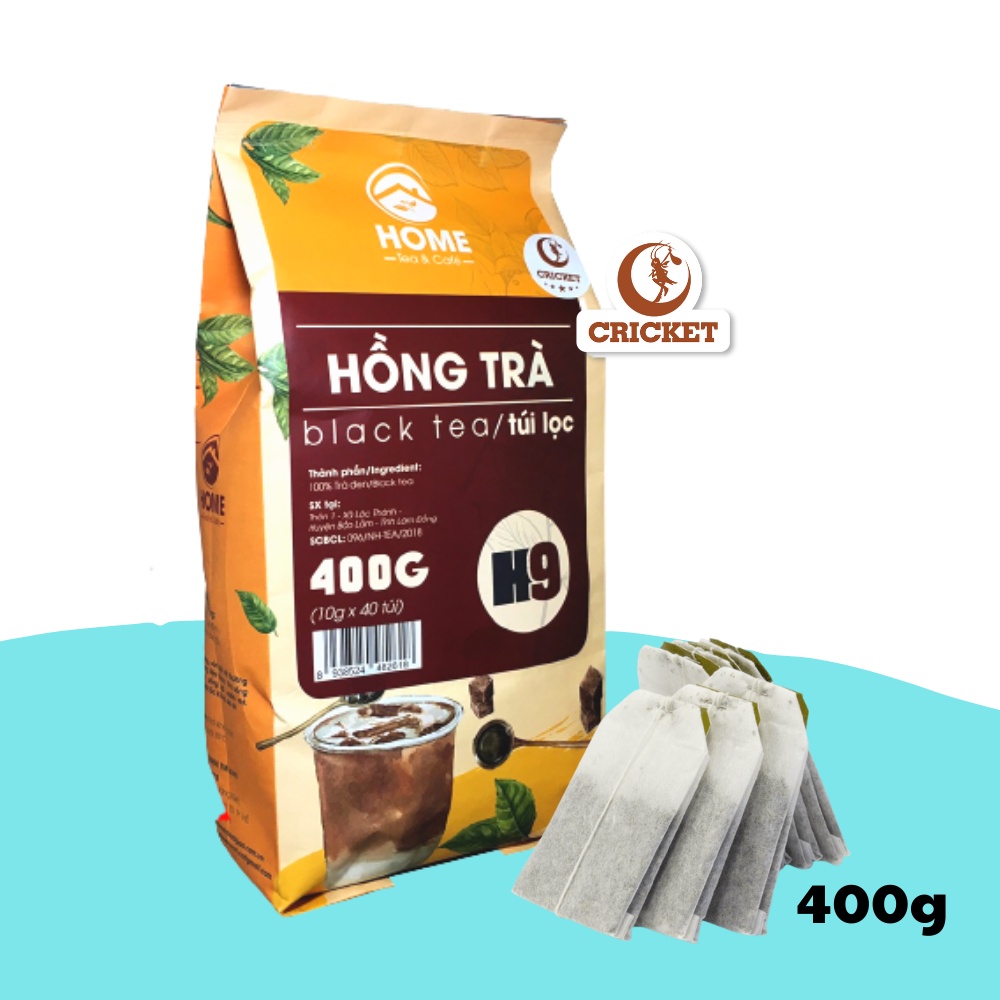 Hồng trà túi lọc Home Mix 400g (40 túi lọc x 10g) - Nguyên liệu pha trà sữa ngon tuyệt hảo