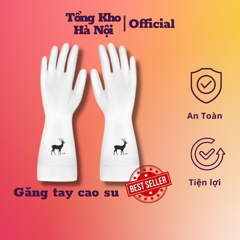 Găng tay cao su con hươu siêu bền dai chống ăn mòn bảo vệ đôi tay (MS02)
