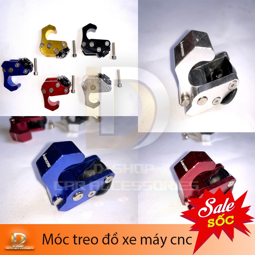 Móc Treo Đồ BIKER Nhôm CNC gắn VARIO,CLICK,VISION.......mọi loại xe máy