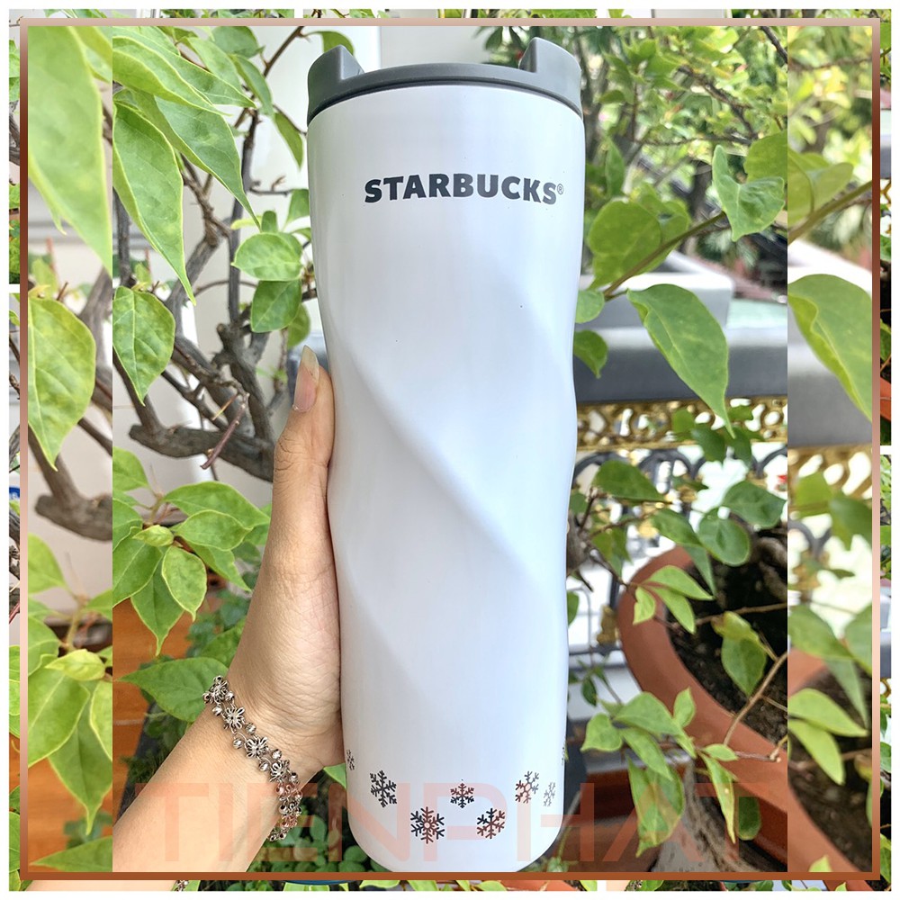 Bình giữ nhiệt Starbuck inox 304 dạng xoắn (ảnh thật) - Ly giữ nhiệt 500ml