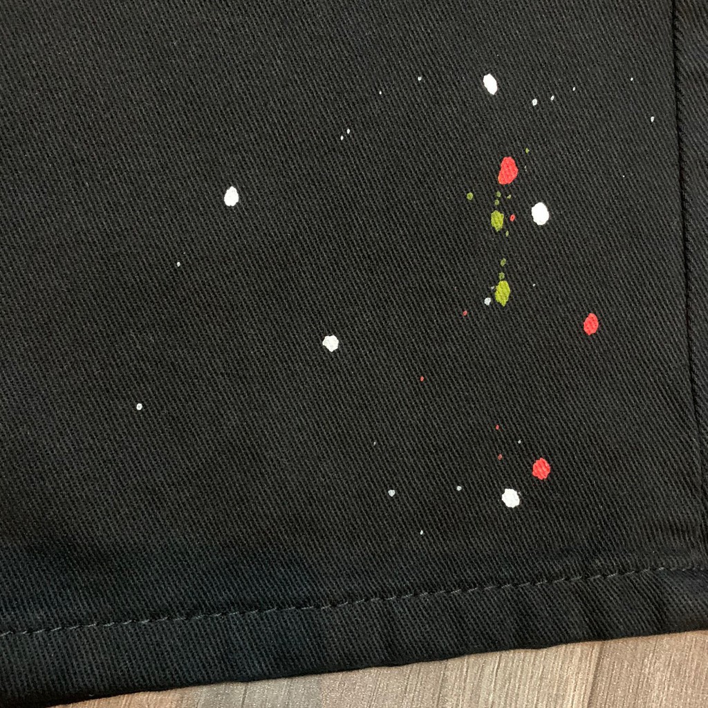 (FREESHIP50K)_Quần short jean nam thêu logo vẩy sơn 2 màu trắng đen mẫu mới 2020 cao cấp | BigBuy360 - bigbuy360.vn