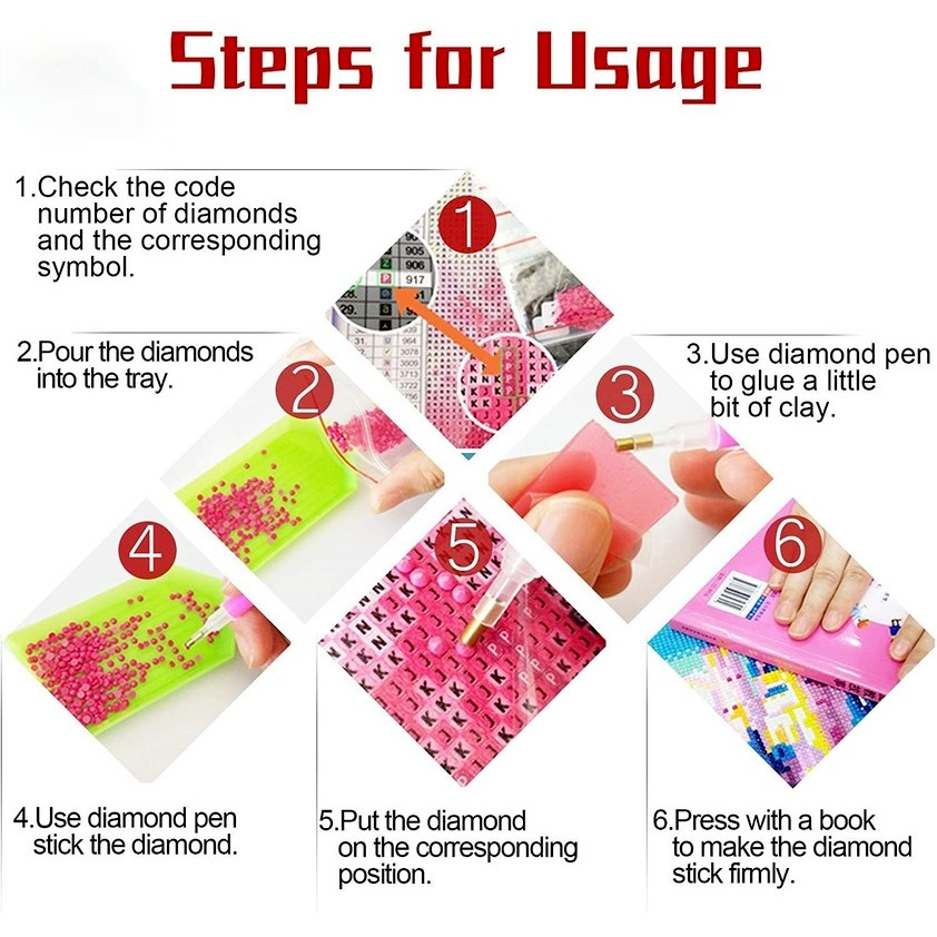 Bộ Tranh Đính Đá 5d Hình Động Vật 30x40cm Trang Trí Nhà Cửa DIY