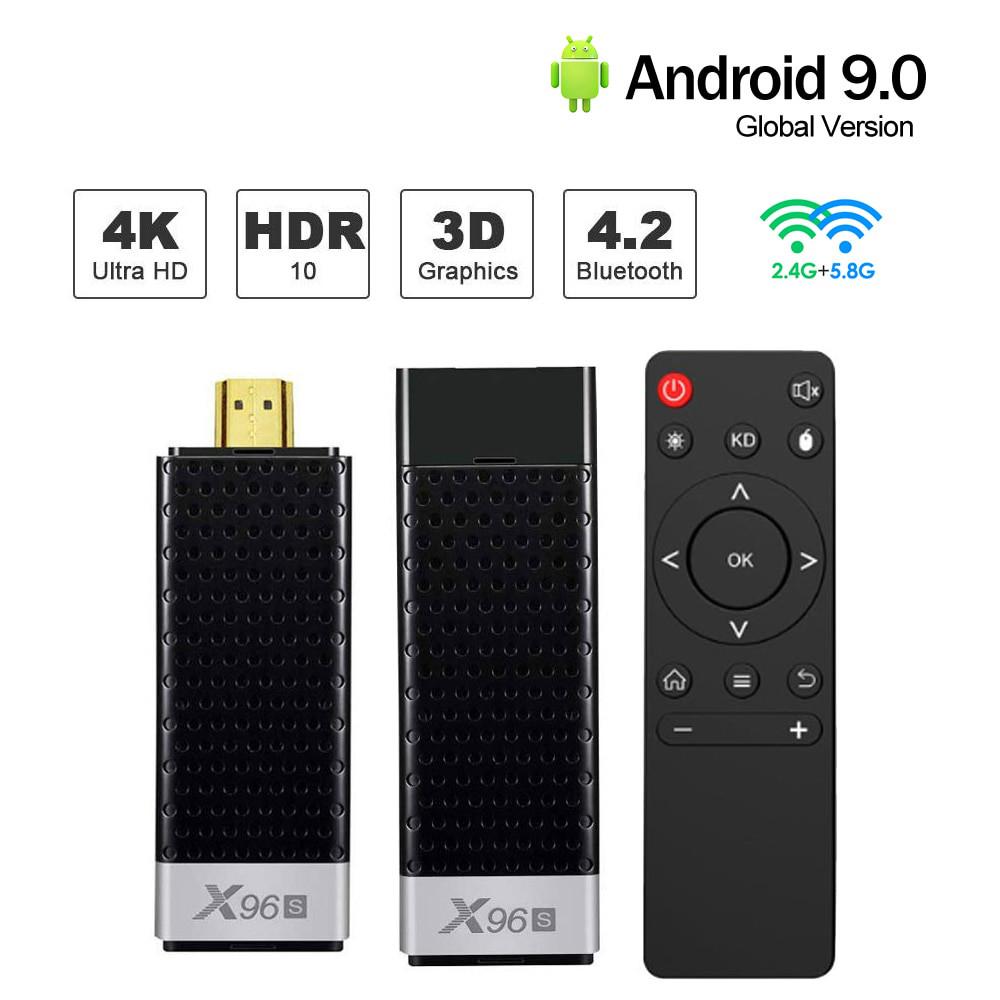 Bộ thiết bị TV Box Mini X96S Android 9.0 DDR4 4GB 32GB Amlogic S905Y2 2.4/5G kết nối wifi BT4.2