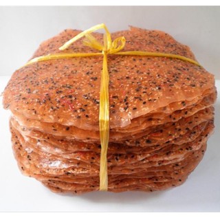 bánh tráng mè tôm nướng
