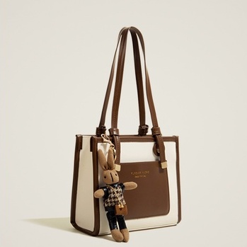 🌸Hàng Order🌸 Túi Xách Muzi&kai Chính Hãng Da Trơn Quai Da Đeo Kèm Gấu Trang Trí Sang Chảnh Nữ Tính 🌸 Quảng Châu