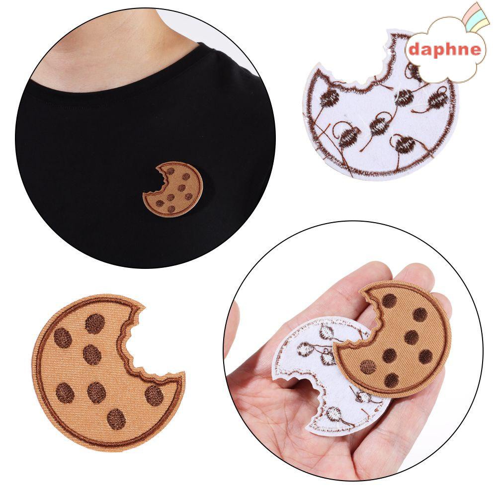 DAPHNE 20pcs Shoes Cute Cookie Dress Sew on Embroidered Patch DIY Accessory Clothing Sewing Applique Curtain Hat Iron on