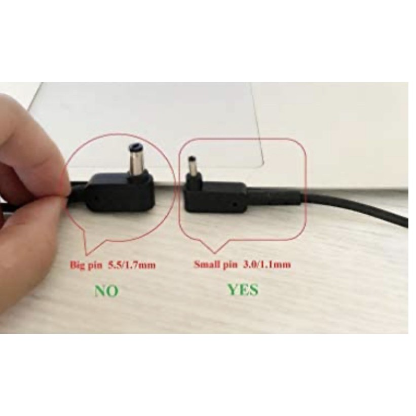 Sạc Laptop Acer V3-331/ V3-371/ V3-372, Sạc Laptop Acer 19V – 2.37A ZIN chân nhỏ(3.0 x 1.1)