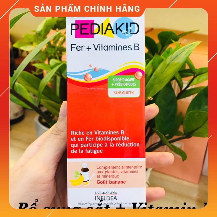 Pediakid Fer Siro bổ sung sắt và vitamin nhóm B cho bé 𝐍𝐄𝐖 PEDIAKID FER + VITAMINES B