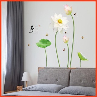 Decal Dán Tường Hoa Sen Khổ 60*90cm