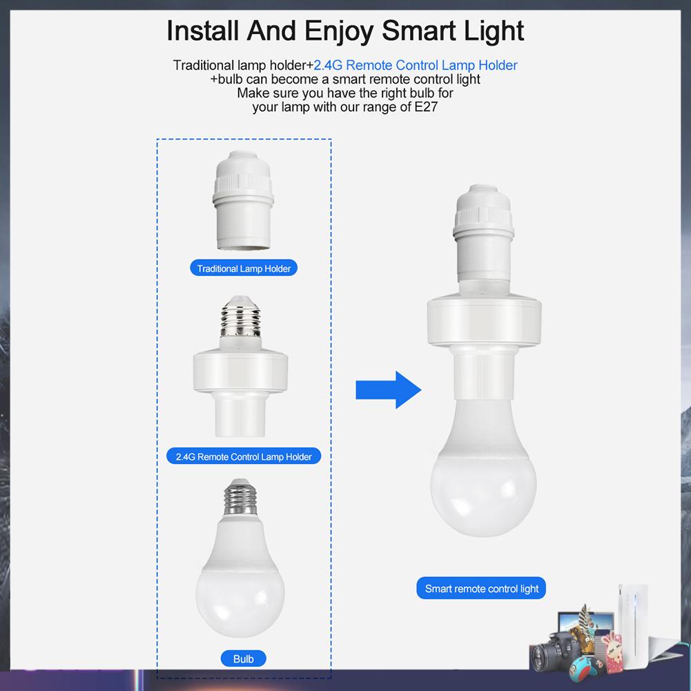 Đuôi bóng đèn thông minh E27 kết nối Bluetooth
