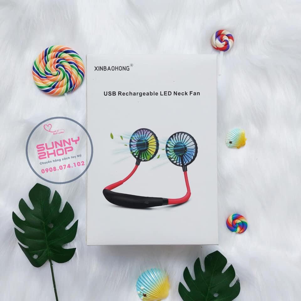 Quạt Tích Điện Đa Năng, Quạt mini quàng cổ siêu cute, Quạt Đeo Cổ Siêu Mát, Quạt USB | BigBuy360 - bigbuy360.vn