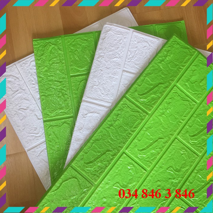 Xốp dán tường ❤️FREESHIP❤️ tấm xốp giả gạch dán tường, cách nhiệt, cách âm, chống ẩm loại 3MM KT 77x70CM | BigBuy360 - bigbuy360.vn