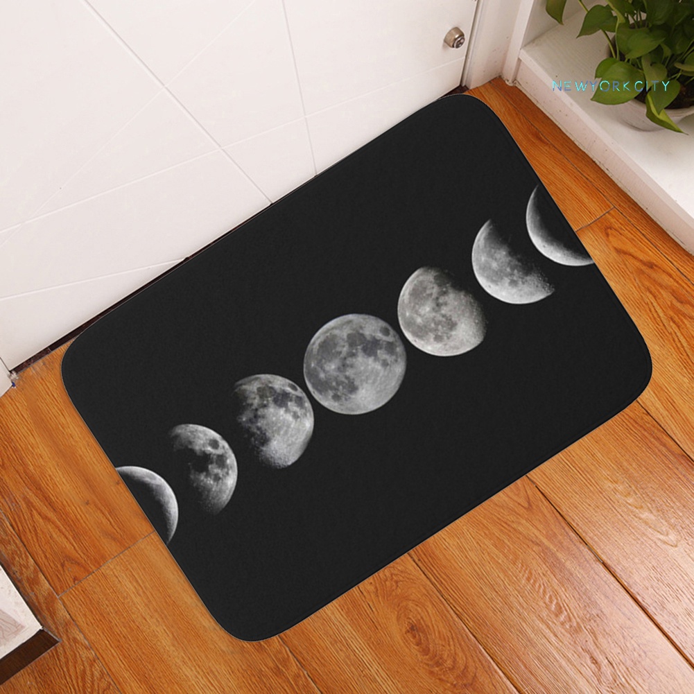 Thảm Lót Sàn Chống Trượt Họa Tiết Hình Học / Xương Rồng / Mặt Trăng Trang Trí Nhà Cửa