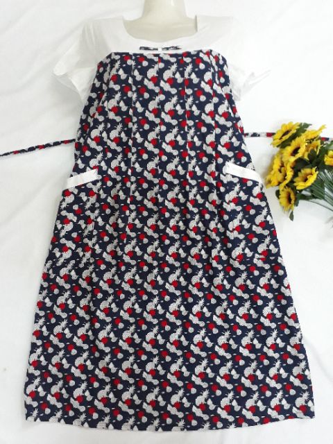 VÁY BẦU VẢI THÔ HOA CHẤT MÁT | BigBuy360 - bigbuy360.vn